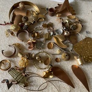 Antique vintage craft copper brass lot